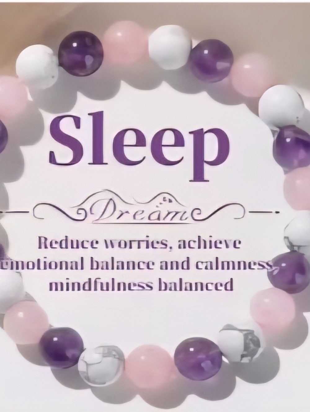 The Sweet Sleep Beaded Bracelet.